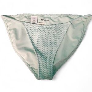 Aerie Light Aqua Knit Bikini Bottom
